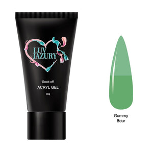 Green Poly Nail Color Builder gel Nail Supplies Luv Jazury