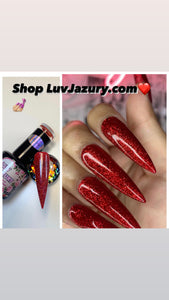 Gel Nail Polish Nail Art Supplies Red Glitter