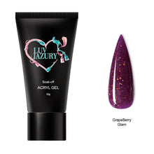 Load image into Gallery viewer, Purple Glitter Poly Nail Color Buildergel Nail Supplies Luv Jazury