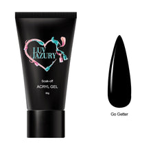 Load image into Gallery viewer, Black Poly Nail Color Buildergel Nail Supplies Luv Jazury