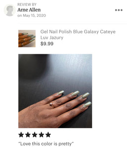 Gel Nail Polish Nail Art Supplies Galaxy Blue Cateye